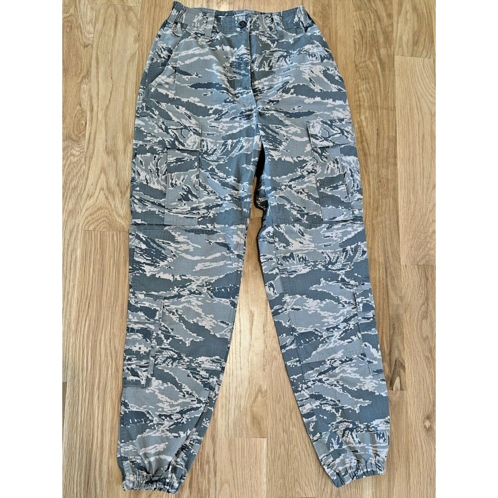 Women US Air Force Utility Trousers Pants 6 Long Digital Camouflage Military